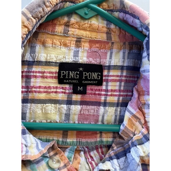 Ping Pong Pasttel Button down long sleeve shirt Size M - Picture 6 of 6